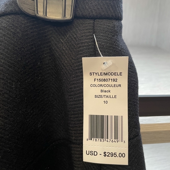 Pink Tartan Textured Wool Mini Skirt NWT - Picture 4 of 4